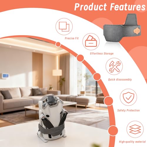 Mini 4 pro Propeller Holder Strap Props Guard Fixator Propellers Quick Release Adjustable for DJI Mini 4 pro Accessories, Easy to Install Transport Parts for Mavic Mini Propeller