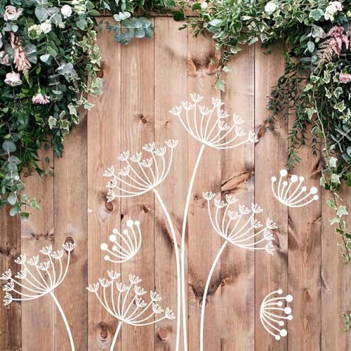 Large Flower Stencils for Painting Dandelion Stencils for Wood Fence - style: Dandelion