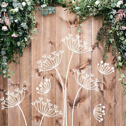 Large Flower Stencils for Painting Dandelion Stencils for Wood Fence - style: Dandelion