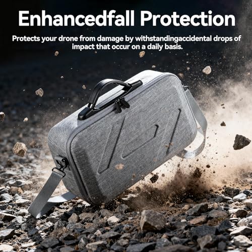 DJI Flip Accessories Bundle 5-in-1 for RC 2 Screen Controller, Portable Carrying Case for 3 Batteries, Propeller Guards, Landing Gear, Sunshade & Strap, Compatible Flip (RC 2/Combo)