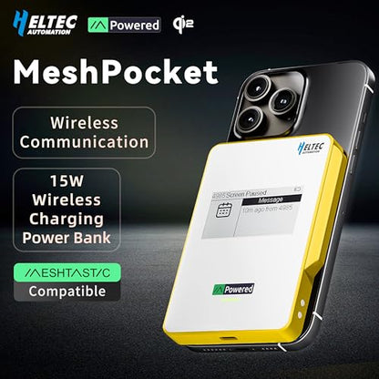 Heltec Meshtastic LoRa Compatible Magnetic 5000mAh Power Bank - color: Grey 5000mAh