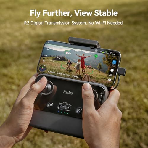 Ruko U11MINI 4K GPS Drone with Camera for Adults (96-Min Flight) - color: Classic Black