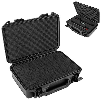 TORIBIO Hard Carrying Case with Foam,Shockproof Storage Box 10.8"x6.5"x2.7" - size: 10.8"x6.5"x2.7"