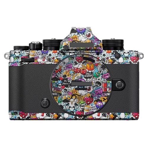 Anti-Scratch Camera Skin Wrap Sticker Coat Vinly Protective Film Body Protector Decals Cover for for Nikon Zf Z f (Graffiti White) - color: Graffiti White