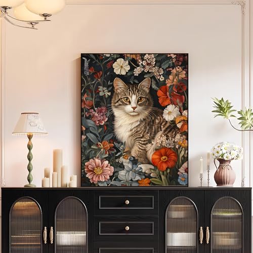 XTCIXAL Paint by Numbers Kit for Adults, Cat, 16X20 Inch - color: 09-Cat