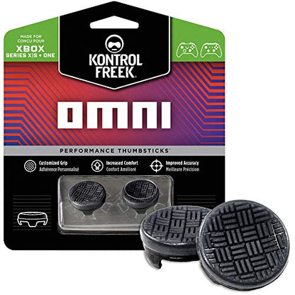 KontrolFreek Omni for Xbox One and Xbox Series X Controller | 2 Performance Thumbsticks | 2 Low-Rise Concave | Black - color: Black