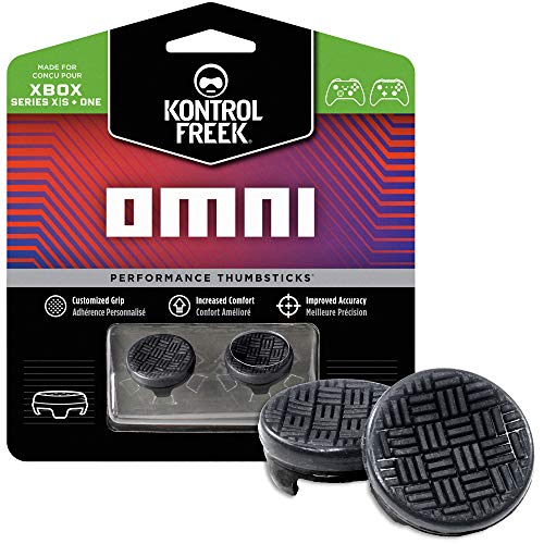 KontrolFreek Omni for Xbox One and Xbox Series X Controller | 2 Performance Thumbsticks | 2 Low-Rise Concave | Black - color: Black