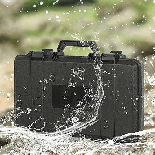 TORIBIO Hard Carrying Case with Foam Shockproof Storage 17"x10.3"x3.5" - size: 17" x 10.3" x 3.5"