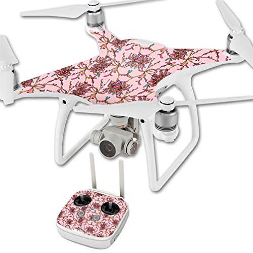 MightySkins Skin Compatible with DJI Phantom 4 Quadcopter Drone wrap Cover Sticker Skins Flower Crown