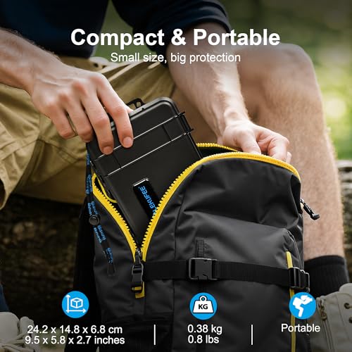 Lekufee Travel Waterproof Hard Case for DJI Osmo 360, Battery, and other Accessories(Case & Bag Only)