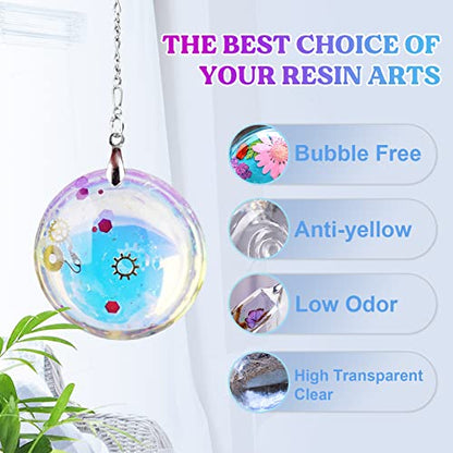 LET'S RESIN UV Resin, 1500g Hard Resin with Silicone Measuring Cups - size: 1500g