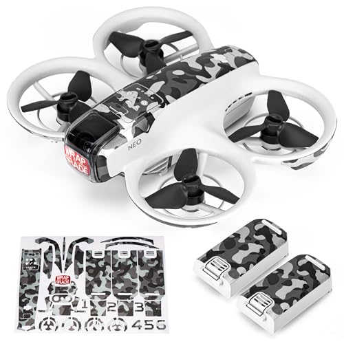 Wrapgrade for DJI NEO Accent Color Sticker (Grayish CAMO) - color: Grayish Camo