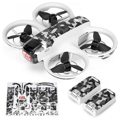 Wrapgrade for DJI NEO Accent Color Sticker (Grayish CAMO) - color: Grayish Camo