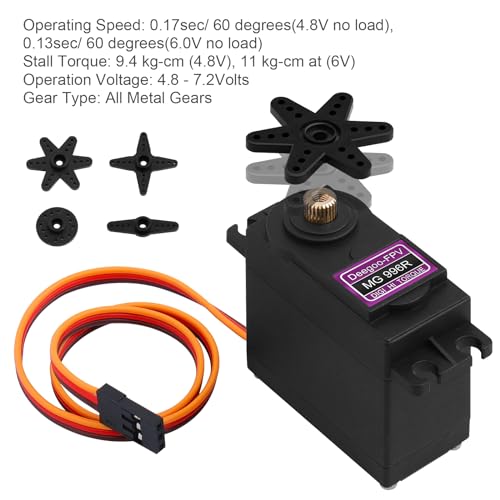 Deegoo-FPV MG996R 55g Metal Gear Digital Servos, 2-Pack - style: MG996R-2pack