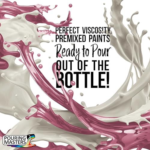 Pouring Masters Rose Pink Metallic Pearl 32-oz Acrylic Pouring Paint - color: Rose Pink Metallic Pearl, size: 32 Fl Oz (Pack of 1)