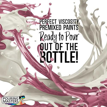 Pouring Masters Rose Pink Metallic Pearl 32-oz Acrylic Pouring Paint - color: Rose Pink Metallic Pearl, size: 32 Fl Oz (Pack of 1)