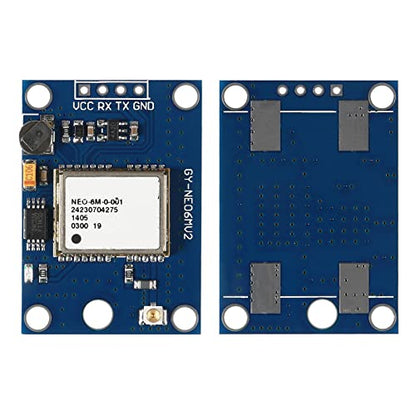 1 Set GY-NEO6MV2 NEO-6M GPS Module NEO6MV2 with Flight Control EEPROM MWC APM2.5 Large Antenna for Arduino, Raspberry Pi, ESP32(1PCS GPS Module) - color: 1PCS