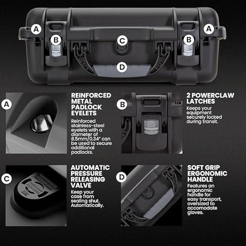 NANUK 925 DJI Mavic 4 Pro Creator Combo - Waterproof Hard Case with Drone Foam Insert, Crushproof, Portable Travel Case, Made in Canada (18.7” x 14.8”x 7”) - Black - color: Black