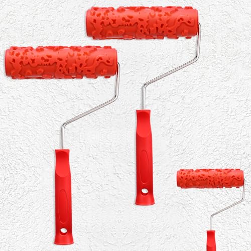 2 Pcs 7"DIY Patterned Paint Roller | Decorative Art Texture Roller
