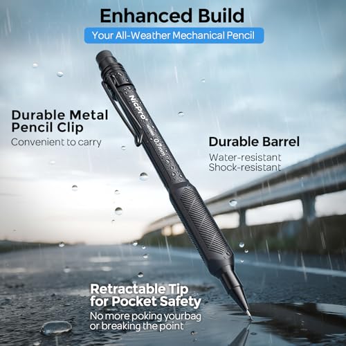 Nicpro 0.7 mm Mechanical Pencil Set with Case, 3PCS Mechanical Pencils 0.7 - style: 0.7mm(3 Pcs)