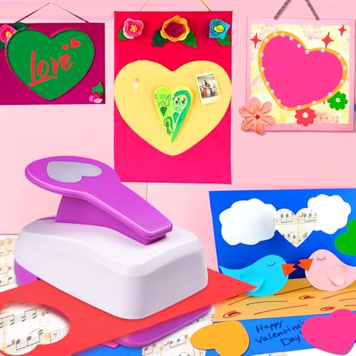 Heart Shaped Hole Punch, 2 inch Heart Punches for Paper Crafts - style: Heart
