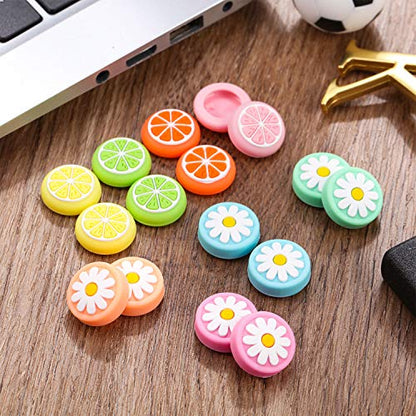Sumind 16 Pcs Thumb Grip Caps, Joystick Covers, Cute Analog Stick Caps