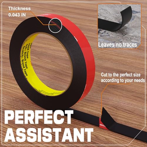 tapify Double Sided Tape Heavy Duty 0.71 x 16.5FT - size: 0.71IN x 16.5FT