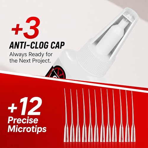 Gap Fill Thick Super Glue 120g Heavy Duty Cyanoacrylate CA Glue for Repairs - size: 4 oz