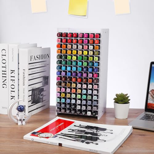 Marker Organizer,120 Slots Marker Holder Organizer with Divider