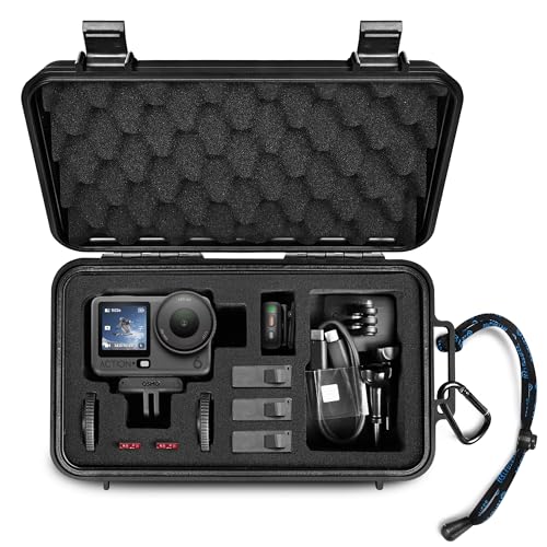 Lekufee Travel Waterproof Hard Case for DJI Osmo Action 6/5 Pro/4/3 Camera & Accessories(Bag&Case Only)