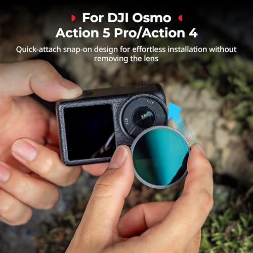 SmallRig ND Filter Kit for DJI Osmo Action 5 Pro/4-5411 - style: CPL+ND8+ND16+ND32+Lens Silicone Cover