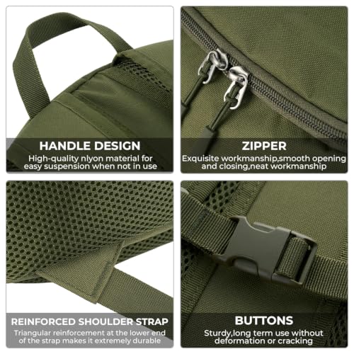 ArcEnCiel 10L/20L Mini X-Small Tactical Backpack MOLLE Daypack Gear Pack Camping Bag with Patch - color: Green, size: 10L