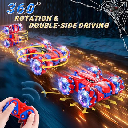 Spider Remote Control Car Headlight Double Sided Off-Road 360° Rotating Car