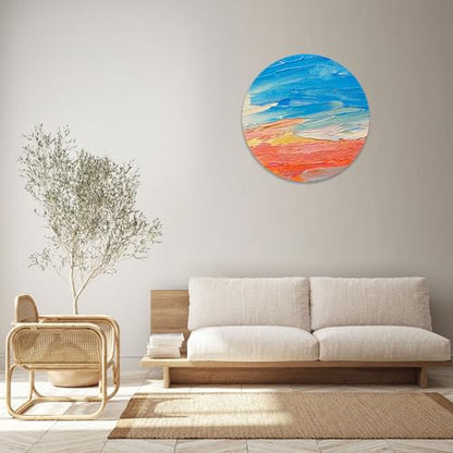 PATIKIL 6" 8" 10" Wood Panels Board, Unfinished Round Art Wood Canvas Panel Painting Boards for DIY Craft Painting Use, Wood Color - size: 6" 8" 10"