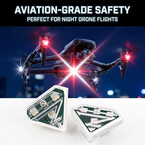 Valve Stem LED Anti-Collision Strobe Lights 3 Colors 2 Pack - color: 2Pcs Drone Lights