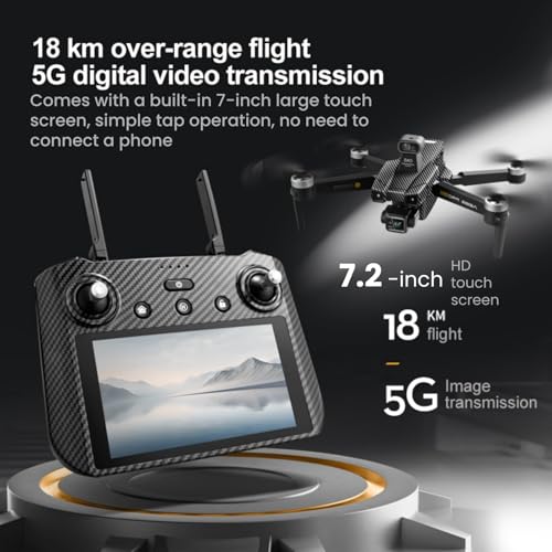 AE86ProMax Drones with camera for Adults 4k,3 Batteries Carbon - color: Carbon Fiber