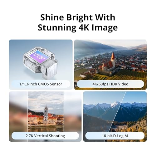 DJI Flip Lightweight and Foldable 4K HDR Camera Drone Bundle