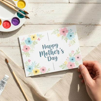 30 Watercolor Cards with Envelopes, 4 x 6 in, 300 GSM Cotton Paper