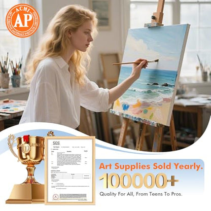 GOTIDEAL Metallic White Acrylic Paint, 8.45oz/250ml, Art Craft Paints - color: Metallic white