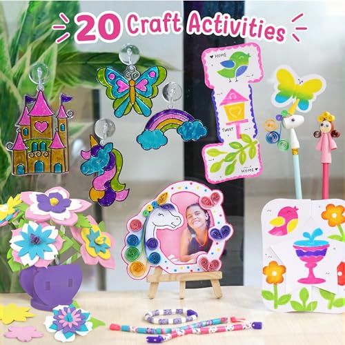 Imagimake Fabulous Craft Kit, 20 Mess-Free Creative Activities for Girls - style: 20 in 1 Craft Kit
