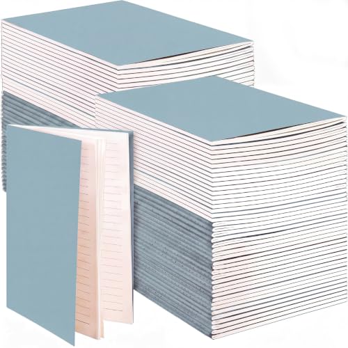 Mimorou 100 Pcs A5 Journals Notebooks Bulk,Lake Blue,Lined - color: Lake Blue, style: Lined