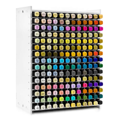 Marker Organizer,180 Slots Marker Holder Organizer with Removable Divider - size: 180 slots
