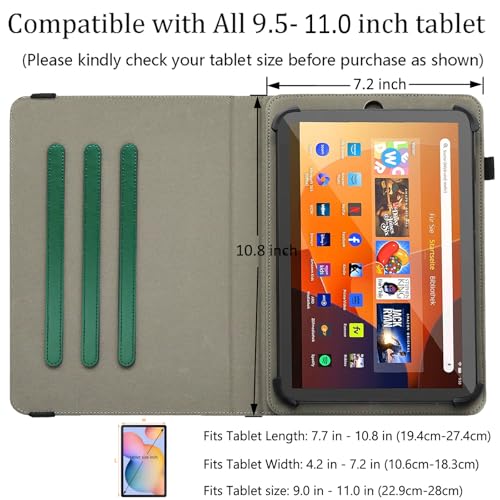 Universal 10 10.1 11 Inch Android 16 15 Tablet Case Cover - color: 04 Emerald Green