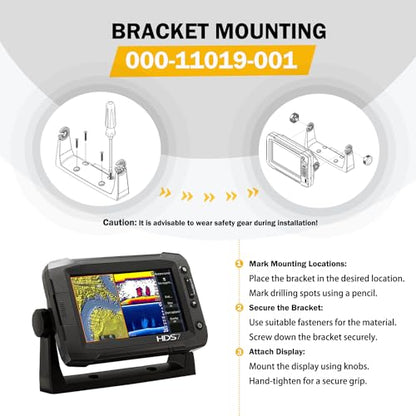 E-cowlboy 000-11019-001 Gimbal Bracket for HDS-7 Touchscreen Models Compatible with HDS Gen3 HDS Gen2 Touch Elite and Hook 7
