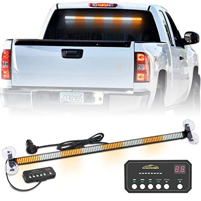 XRIDONSEN 35 inch Strobe Light Bar Amber White Warning lights - color: Amber/White
