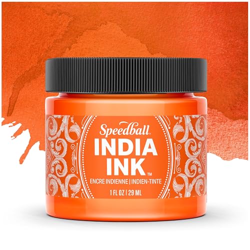 Speedball India Ink, Citrine, 1-Ounce - color: Citrine, size: 1 fl oz