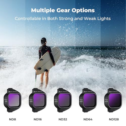 K&F CONCEPT ND & CPL Filter Set Compatible with DJI Mini 5 Pro - style: ND8+ND16+ND32+ND64+ND128+CPL