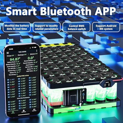 JKBMS JK-B2A20S20P 8S-20S 200A Smart BMS, 2A Active Balance, Bluetooth - size: JK-B2A20S20P
