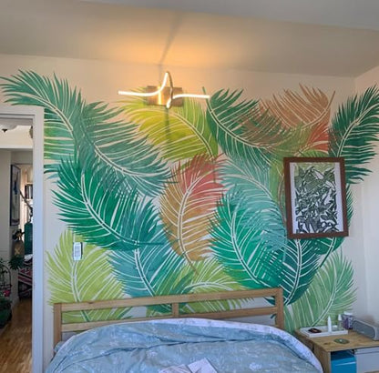 Large Palm Leaf Stencils for Painting on Walls Tropical Leaves Stencil - style: Tropical Leaf