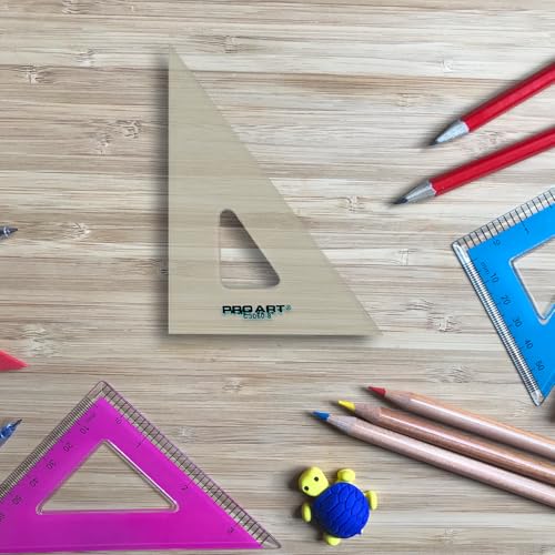 Pro Art Drafting Triangle 8" Finger Lift 30/60 Degree Clear - color: Clear, size: 8-inch, 30/60 Degrees